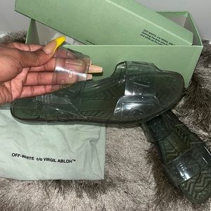 Turquoise Off White Sandal